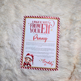 Personalised Elf Arrival Letter for December 1st - Red Design