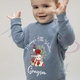 Custom Mummy's Little Valentine Sweatshirt. Baby's Valentine's Day Jumper -Multiple Colours - Bunny Rabbit