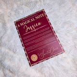 Personalised "A Magical Note" Tartan Santa Letter. Custom Christmas Eve Box Filler.