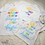 Personalised Holiday Crew Family Vacation T-shirts