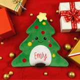Personalised Christmas Tree Plush. Custom Mumbles Xmas Teddy