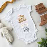 Personalised Our First Mother's Day Baby Bodysuit. Custom Baby Vest.