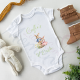 Personalised 1st Easter Baby Bodysuit. Custom Cute Baby Easter Outfit.