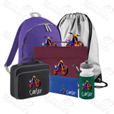 Personalised Mega Back To School Essentials Bundle - Neon Dirt Bike