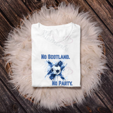 No Scotland No Party Scotland Football T-shirt for World Cup - Various Sizes - Design 7