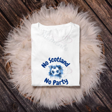 No Scotland No Party Scotland Football T-shirt for World Cup - Various Sizes - Design 2