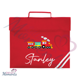 Personalised Train Book Bag - Design 2