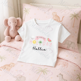 Personalised "My Very First Holiday" T-shirt. Custom Airport Outfit