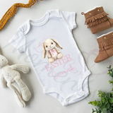 Personalised My Very First Easter Baby Bodysuit. Custom Cute Baby Easter Vest - Pink or Blue