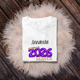 Personalised Class of 2026 Leavers Graduation T-shirt - Balloon Design