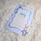 Personalised Kids Easter Bunny Letter for Easter Egg Hunt - Pink or Blue Design