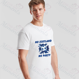 No Scotland No Party Scotland Football T-shirt for World Cup - Various Sizes - Design 4