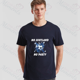 No Scotland No Party Scotland Football T-shirt for World Cup - Various Sizes - Design 4