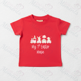 Personalised Baby "My 1st Easter" T-shirt - Easter Train Design