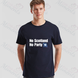 No Scotland No Party Scotland Football T-shirt for World Cup - Various Sizes