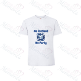 No Scotland No Party Scotland Football T-shirt for World Cup - Various Sizes - Design 2