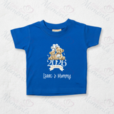 Personalised Our First Mother's Day 2026 T-shirt - Teddy Design - Pink or Blue