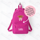 Personalised Kids Highland Cow Mini Backpack