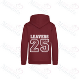 Personalised Leavers Hoodies. Custom Class of 2025 Graduation Hoodie - Nursery, Primary School, High School, College, University