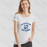 No Scotland No Party Scotland Football T-shirt for World Cup - Various Sizes - Design 3