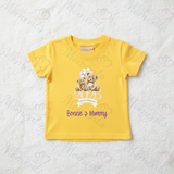 Personalised Our First Mother's Day 2026 T-shirt - Teddy Design - Pink or Blue