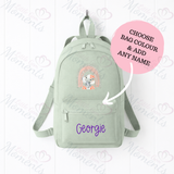 Personalised Kids Rainbow Elephant Mini Backpack