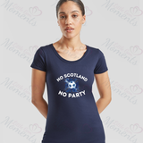 No Scotland No Party Scotland Football T-shirt for World Cup - Various Sizes - Design 3