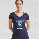 No Scotland No Party Scotland Football T-shirt for World Cup - Various Sizes - Design 4