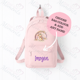 Personalised Kids Mini Rainbow Unicorn Backpack