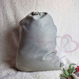 Personalised Personalised Luxury Plush Santa Sacks and Stocking Sets - Red or Grey