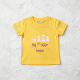 Personalised Baby "My 1st Easter" T-shirt - Easter Train Design