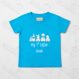 Personalised Baby "My 1st Easter" T-shirt - Easter Train Design