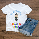 Personalised Nursery Graduation T-shirt with Fully Custom Character