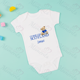 Personalised "Come On Scotland" Football World Cup Baby Bodysuit