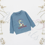 Custom My Mummy Is My Valentine Dino Sweatshirt. Baby's Valentine's Day Jumper -Multiple Colours