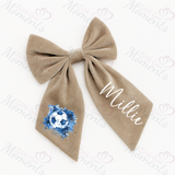 Personalised Scotland World Cup Football Hair Bow