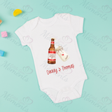 Personalised Happy Father's Day "Cheers" Baby Bodysuit
