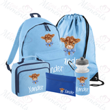 Personalised Mega Back To School Essentials Bundle - Highland Cow