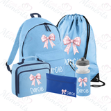 Personalised Mega Back To School Essentials Bundle - Gingham Bow