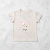 Personalised 2026 My First Easter Organic Cotton Baby Tee: Easter Bunny 2026 Design