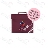 Personalised Neon Dirt Bike Book Bag