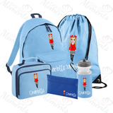 Personalised Mega Back To School Essentials Bundle - Custom School Girl Dolly