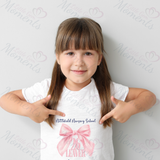 Personalised Class of 2026 Leavers Graduation T-shirt - Bow Design