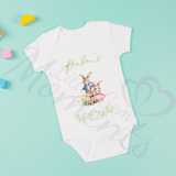 Personalised 1st Easter Baby Bodysuit. Custom Cute Baby Easter Outfit.