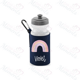 Personalised Rainbow School Water Bottle