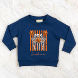 Personalised Skeleton Trio Kids Sweatshirt | Custom Halloween Toddler Top