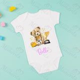 Personalised World's Best Daddy Baby Bodysuit. Custom Cute Father's Day Baby Vest.