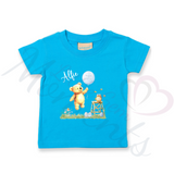Personalised Kids Happy Easter T-shirt - Bear and Balloon Design