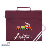 Personalised Train Book Bag - Design 2
