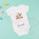 Personalised Our First Mother's Day Baby Bodysuit. Custom Baby Vest.